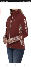 Cinch Ladies Burgundy Printed Concealed Carry  Bonded Jacket MAJ9857001
