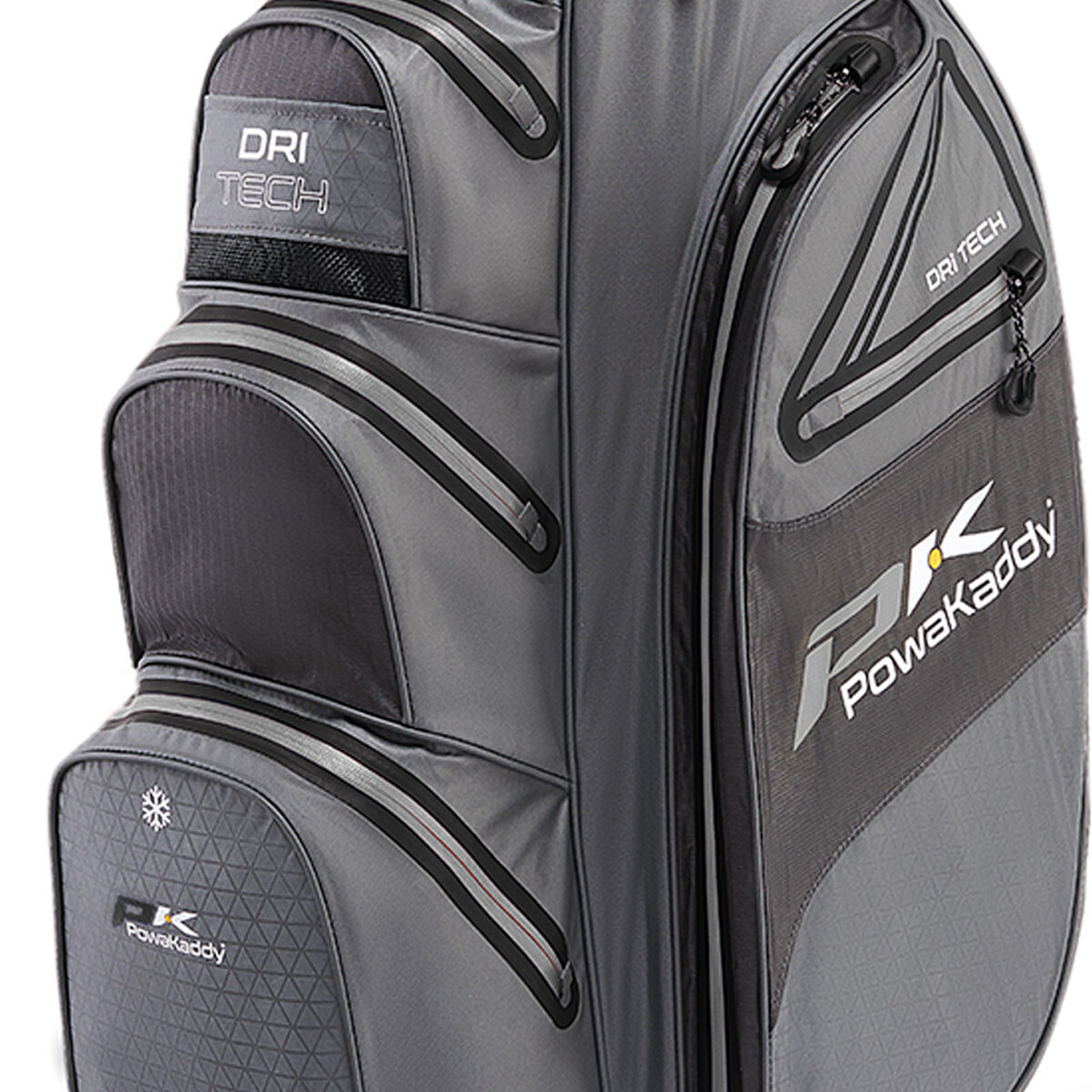 PowaKaddy DriTech Waterproof Golf Cart Bag 14 Way Divider Rain Hood & 7 Pockets eBay