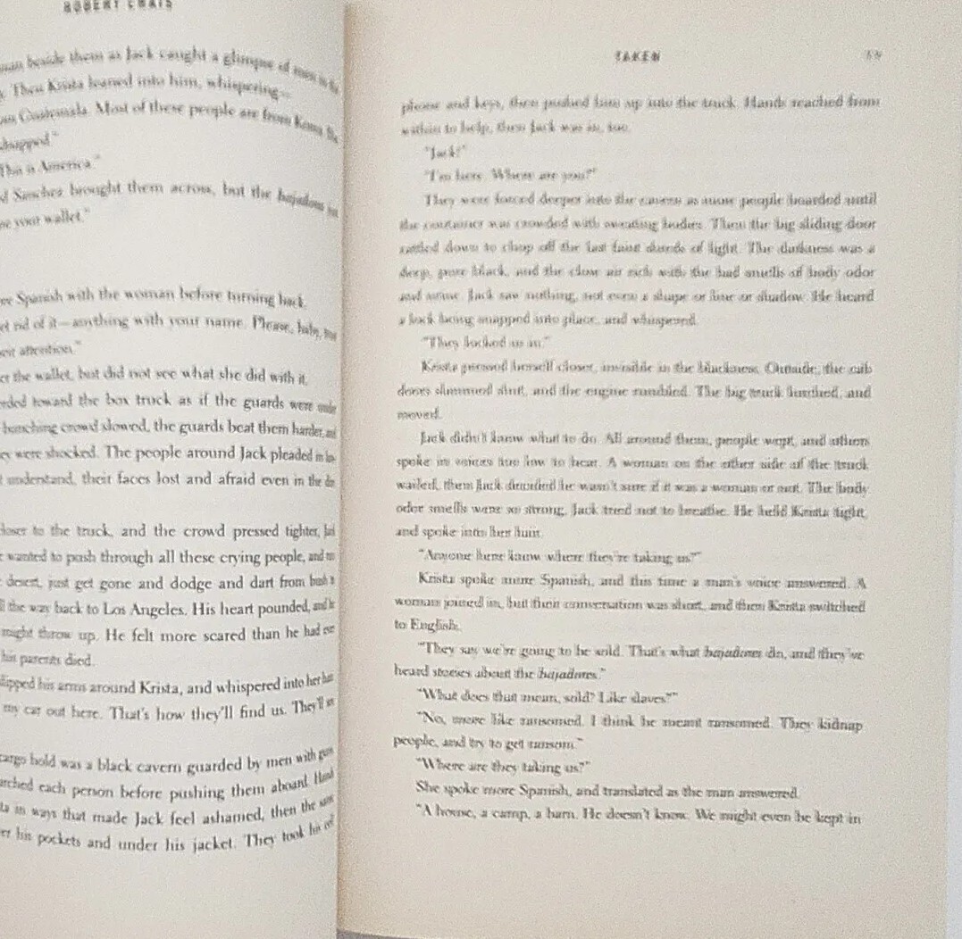 Taken By Robert Crais Uncorrected Proof 1st Edition 2012 Paperback Book