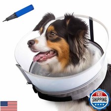 SNUGGO Dog Surgery Collar - Soft Collar for Dogs After Surgery - 2-in-1 Comfo