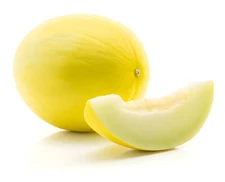 50 Heirloom Canary Melon Seeds - Devine Creamy Sweet White Flesh