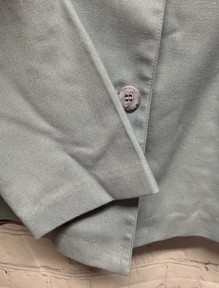 Женский костюм куртка Alfred Dunner размер 12 детская синяя льняная смесь - Изображение 4 из 4