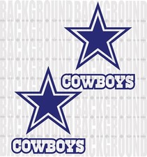 2 Dallas Cowboys Cornhole Decals LARGE 11x13" Bean Bag Toss Baggo Stickers