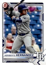 2021 Bowman #BD-100 Heriberto Hernandez Tampa Bay Rays