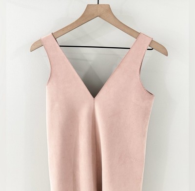 suede pink dress ASOS LUXE embellished faux suede heart mini dress in pink