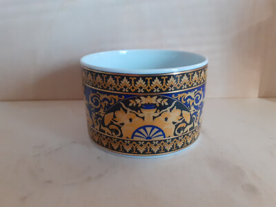 Rosenthal meets Versace Medusa Blue blau Dose ohne Deckel Schälchen Porzellan