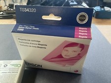 GENUINE Epson 34 T0343 Magenta Ink Cartridge for Stylus Photo 2200 Printer