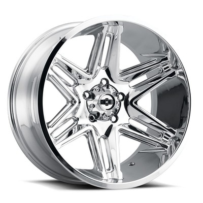 20x10 Vision 363 Razor 5x5.5/5x139.7 -25 Chrome Wheels Rims Set(4) 108
