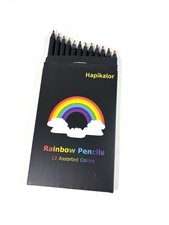 12 Pack Rainbow Pencils New Assorted Colors Pre-sharpened