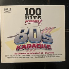 100 Hits Presents: 80's Karaoke by Karaoke CD, Oct-2009, 5 Discs, DMG 