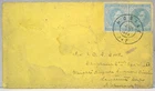 1862 CONFEDERATE CIVIL WAR COVER WITH PAIR 5 CENT STAMPS CSA #6 MOBILE ALABAMA