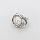 George V Silver Signet Ring Threepence Coin 1922 Sterling Sovereign Sz P