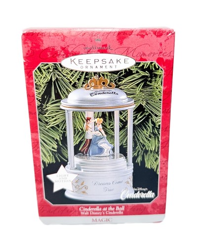 1998 Hallmark Keepsake Cinderella at the Ball Disney Magic Ornament 4" Boxed
