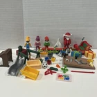 Vintage Playmobil Geobra Figures Santa Elves  Sleigh Toys 2000 2005