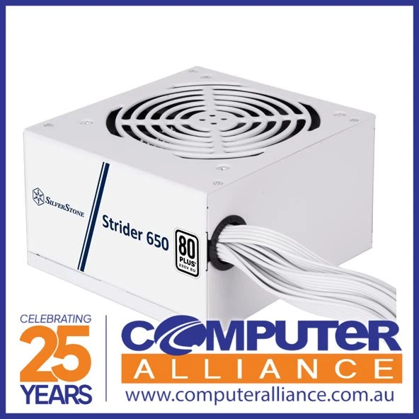 650 Watt Silverstone Strider 650 White 80+ Power Supply SST-ST650-EF-WBW - image 1 of 1