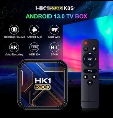 Android Box 2026, Android 13.0 TV Box with 3D 8K 4GB RAM 64GB ROM RK3528 Quad...