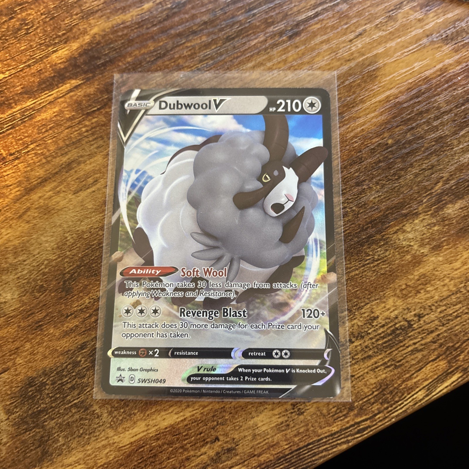 Dubwool V - SWSH049 - Pokemon Sword & Shield Promo Ultra Rare Holo Card NM