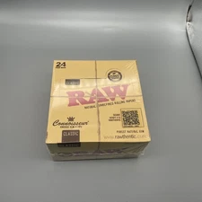 Full Box Raw Classic King Size Connoisseur Papers & Tips with Free LED Glow Tray