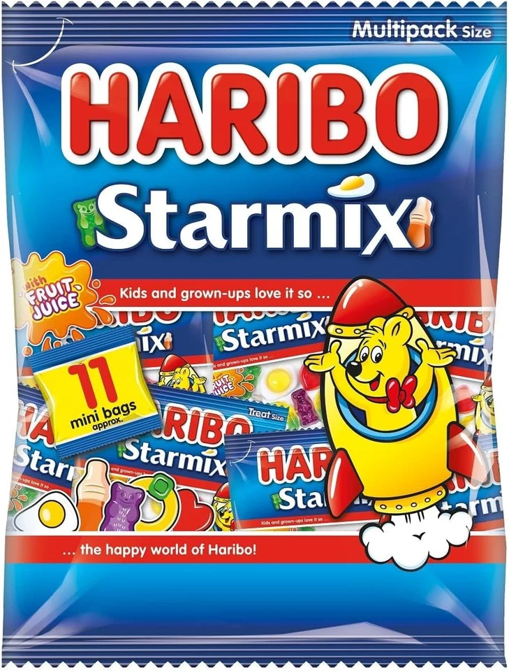 Haribo Starmix Mini Bags, 11 mini bags 11 Count (Pack of 1)