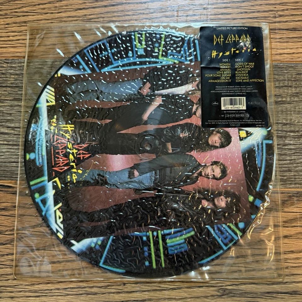 Def Leppard - Hysteria LP Vinyl Picture Disc 1987 Original Ltd Edition Phonogram - Image 4 of 4