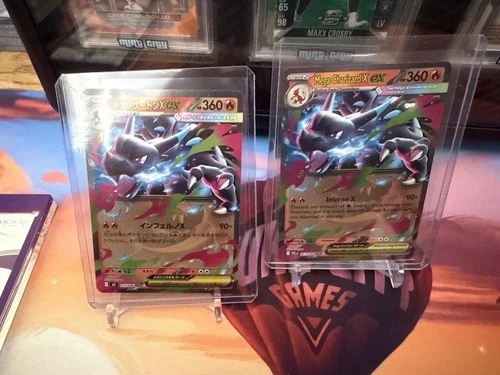 Mega Charizard X EX Duo 013/094 & 013/080 Pokemon Phantasmal Flames Inferno X
