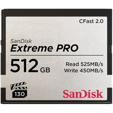 SanDisk Extreme Pro 512 GB CFast Card sdcfsp-512g-a46d  sdcfsp512ga46d 