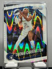2025 Panini Prizm WNBA - DiJonai Carrington - #9 White Seismic Prizms Lynx
