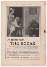 Antique 1910 Print-ad, DIY Photography, At Home w The Eastman Kodak Camera