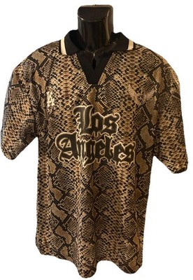 NWT SANTIS STUDIO Snake LA Johnny  Soccer Jersey  Short Sleeve,SIZE L#26