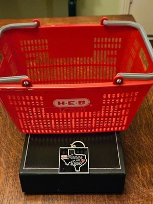 HEB Mini 11''x 5.5'' Shopping Basket with HEB Texas Partners Keychain