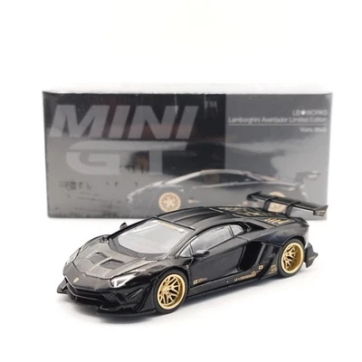 Mini GT 1/64 Lamborghini Aventador LB-WORKS Limited Edition – Noir Mat – Neuf - Photo 1/4