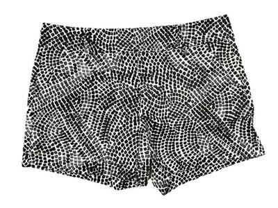 Damendesigner Calvin Klein Schwarz, weiß bedruckte Taschenshorts, Taille 31'' US 4 T8