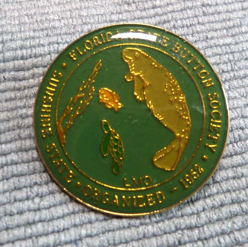 Vintage Antique Glass Enamel Metal FLORIDA STATE BUTTON SOCIETY 1952 | eBay