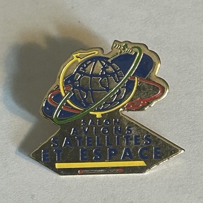 SAIE  French Space Program Lapel / Hat Pin Salon Abound Satellites Espace