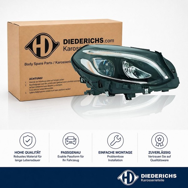 Hauptscheinwerfer Rechts Diederichs 1686184 FÜR Mercedes Frontscheinwerfer-image