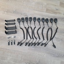 Bulk Lot 10 Motorola NMN6193C Speaker Mics Mounting Brackets Clips UNTESTED