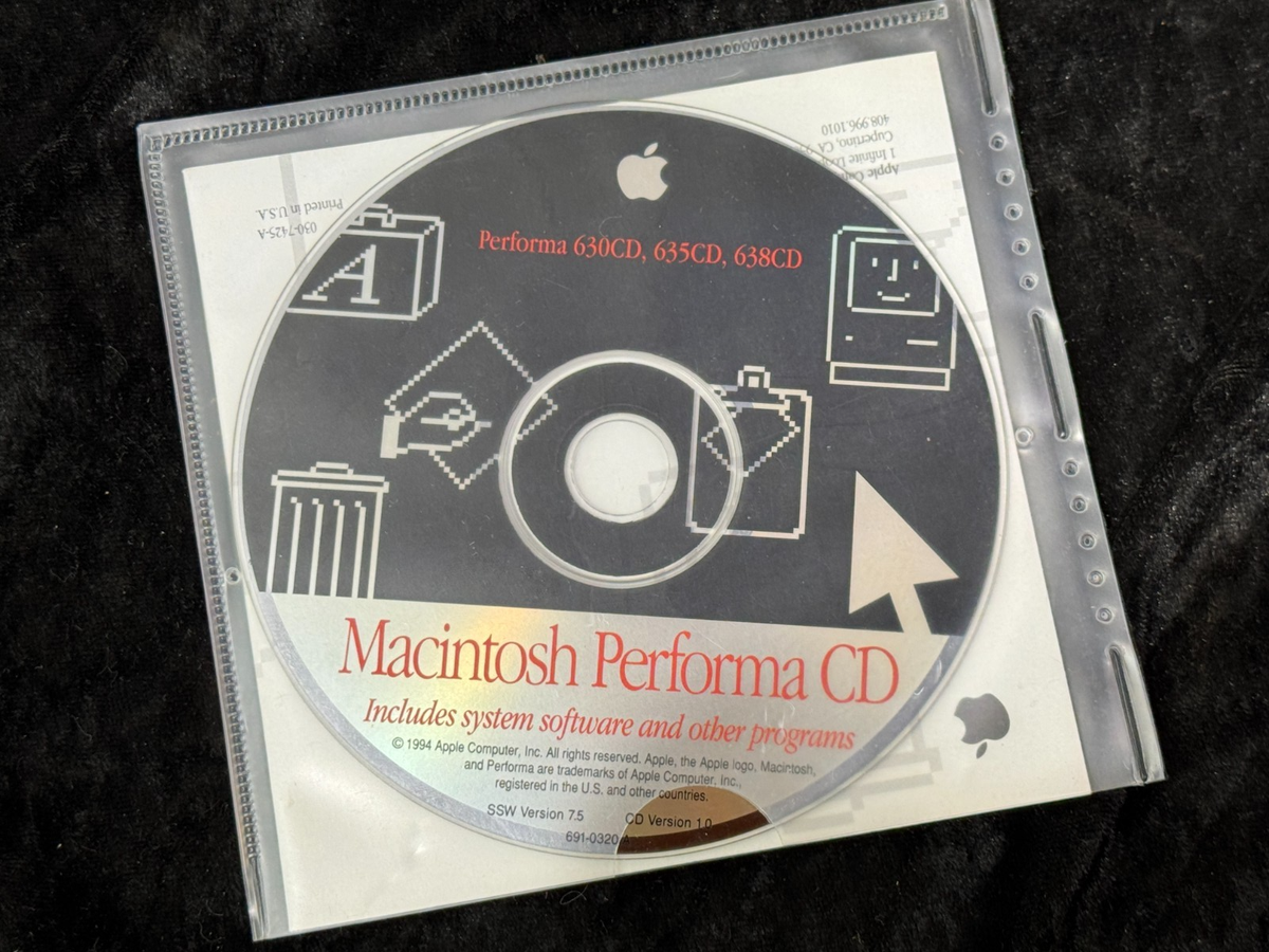 Macintosh Performa 630cd 635cd 638cd System Software plus programs