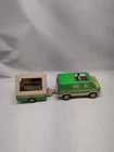 Vintage Tonka Green Van W/ Pop Up Camper 1970s Pressed Steel USA Toy