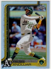 2025 Topps Chrome Baseball Miguel Andujar No. 45 Oakland Athletics