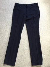 Topman Men’s Tailored Trousers Dark Blue W34 L34 NWOT