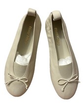 Miu Miu Nuove Ballerine Élan T. 41 Avorio Pelle Donna Fiocco Eleganti