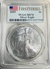 2019 $1 American Silver Eagle 1oz Silver PCGS MS70 Frist Strike