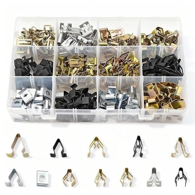 Auto Befestigung Clips 240 Stück Metall C-Clip Universal Innenverkleidung