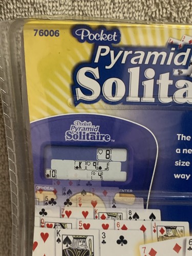 RADICA PYRAMID SOLITAIRE Pocket Blue Electronic Handheld 2005 *OPEN PACKAGE* - Picture 13 of 13