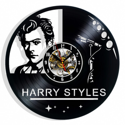 Harry Styles Vinyl Wanduhr Geschenk Geburtstag Urlaub Kunst Zuhause Zimmer De...