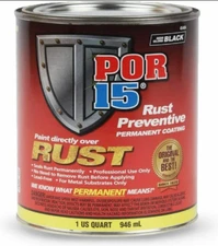 POR-15 45404 (Semi Gloss Black Rust Preventive Paint - 1 Quart FRESH STOCK NEW)