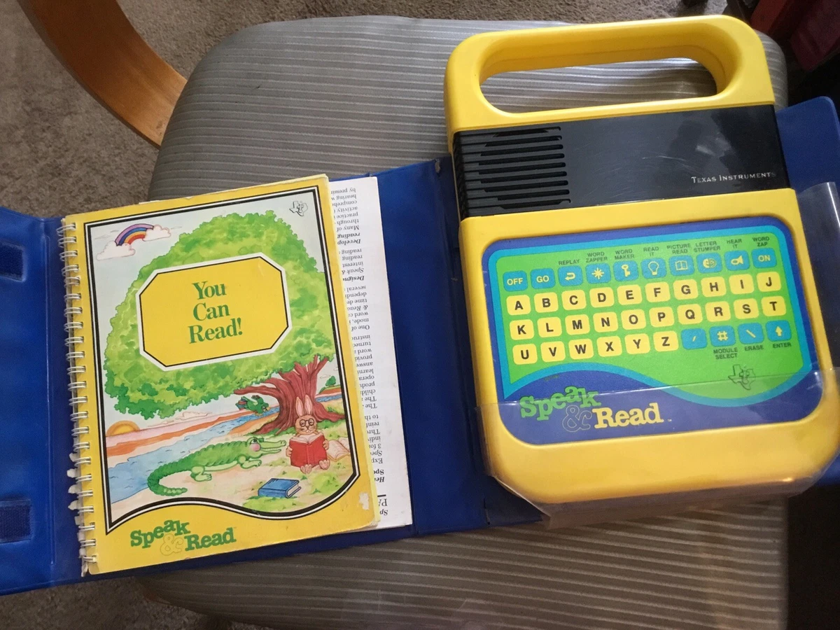 TEXAS INSTRUMENTS SPEAK & READ PARENTS GUIDE READING BOOK NOT ALL LETTERS WORK