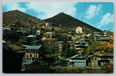 1960s Jerome AZ Ghost Town Old Mining Town Now Tourist & Artist Colony Postcard