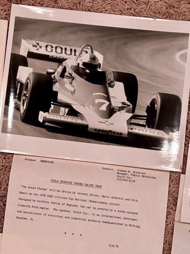 Gould IndyCar Pressemappe 1978 Andretti Penske Mears Sneva Media Bios Fotos 1978 - Bild 2 von 11