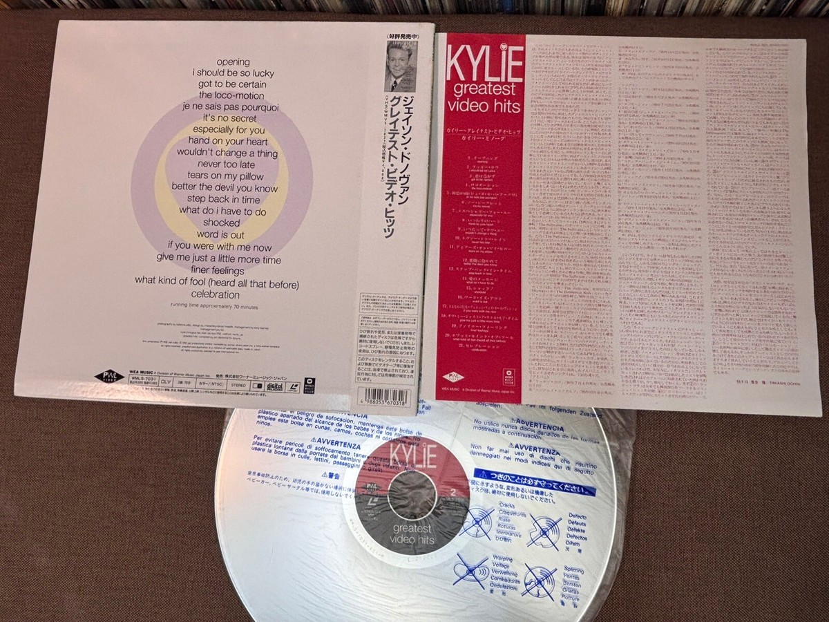 KYLIE MINOGUE ‎Greatest Video Hits JAPAN Laser Disc LD WML5